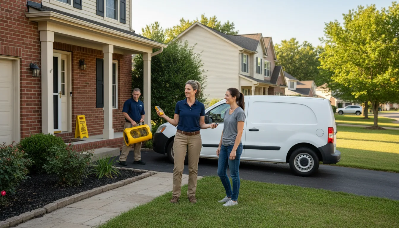 Residential water damage restoration in Springdale, MT